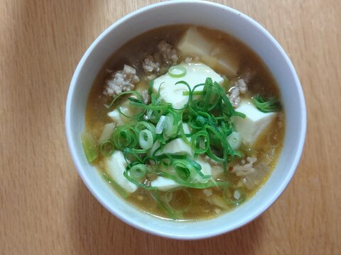 麻婆豆腐風のスープ